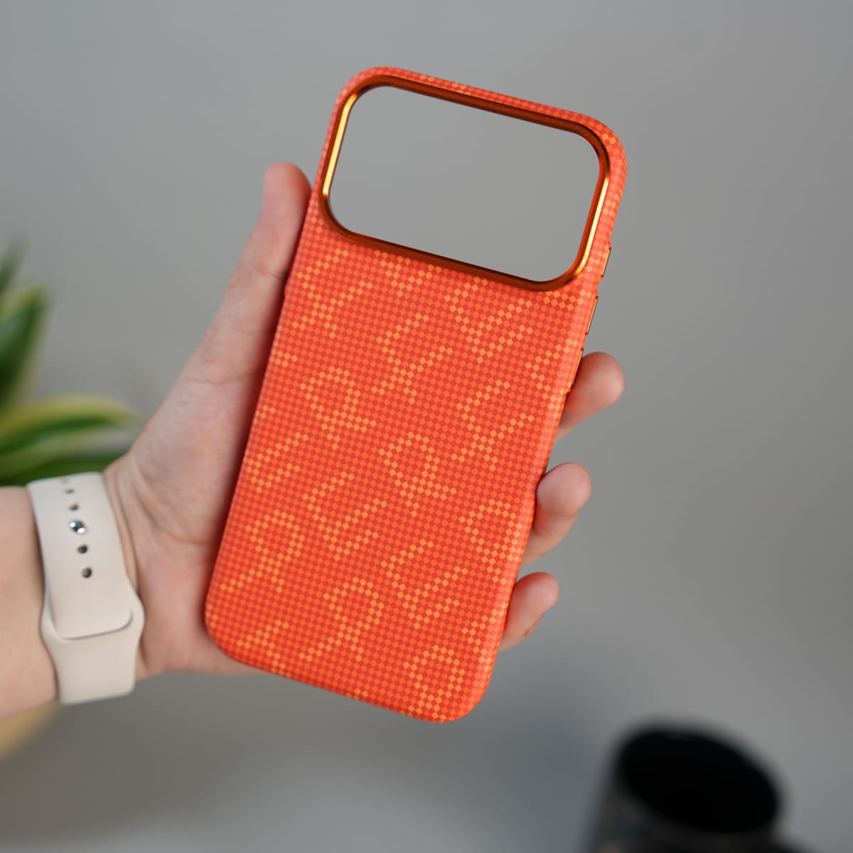 iPhone 17 Pro ERF Carbon Fiber Texture Hard Pc MagSafe Case | Lightweight Back Cover