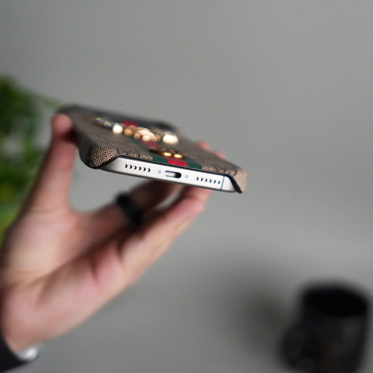 iPhone 17 Pro Luxury 3D BEE Stripe Design Case Cover