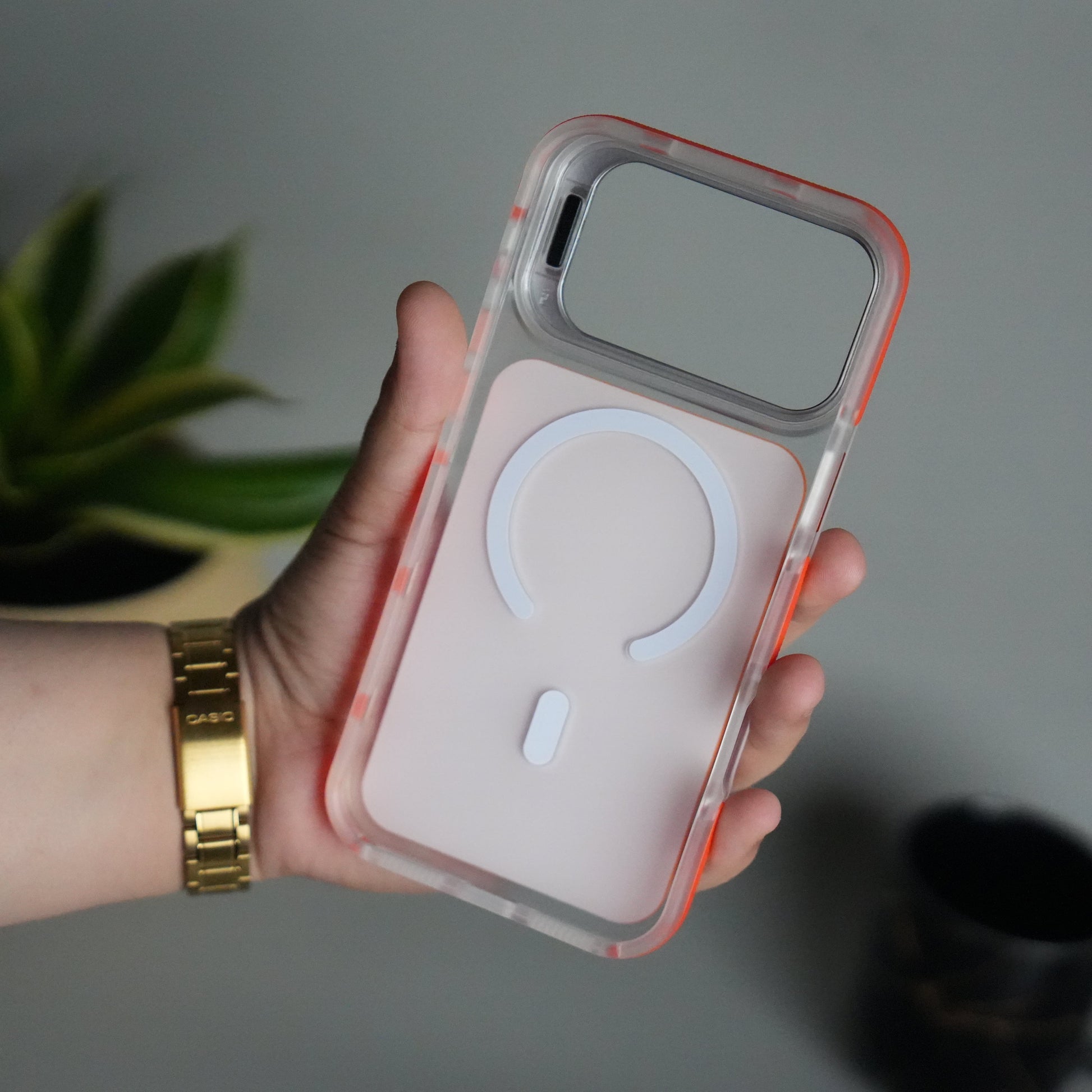 iPhone 17 Pro MagSafe Case with Metal Camera Stand | Slim & Shockproof Protection