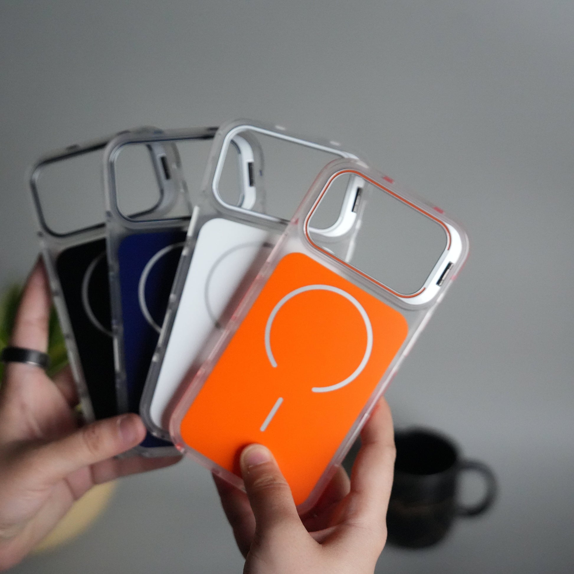 iPhone 17 Pro MagSafe Case with Metal Camera Stand | Slim & Shockproof Protection