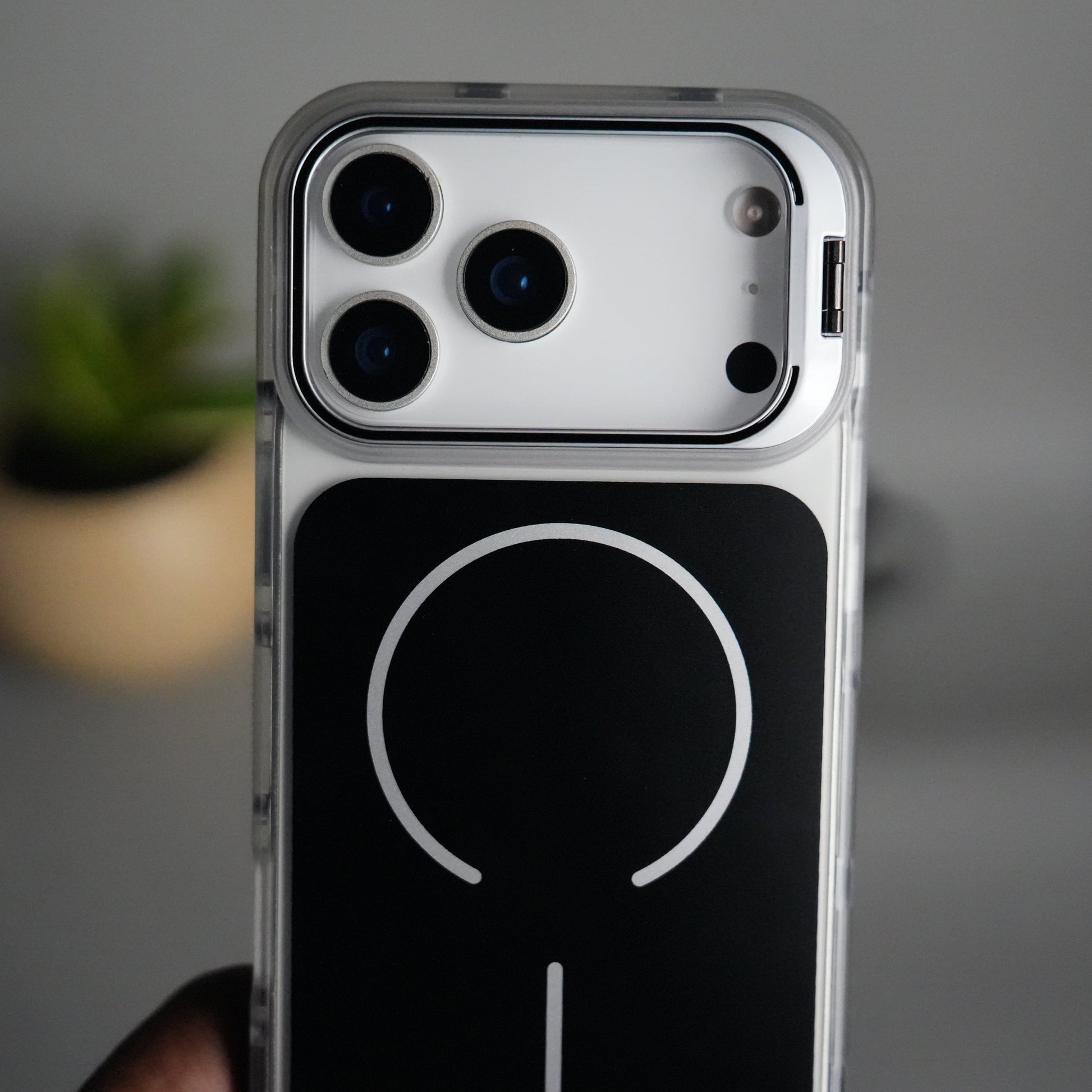 iPhone 17 Pro Max MagSafe Case with Metal Camera Stand | Slim & Shockproof Protection
