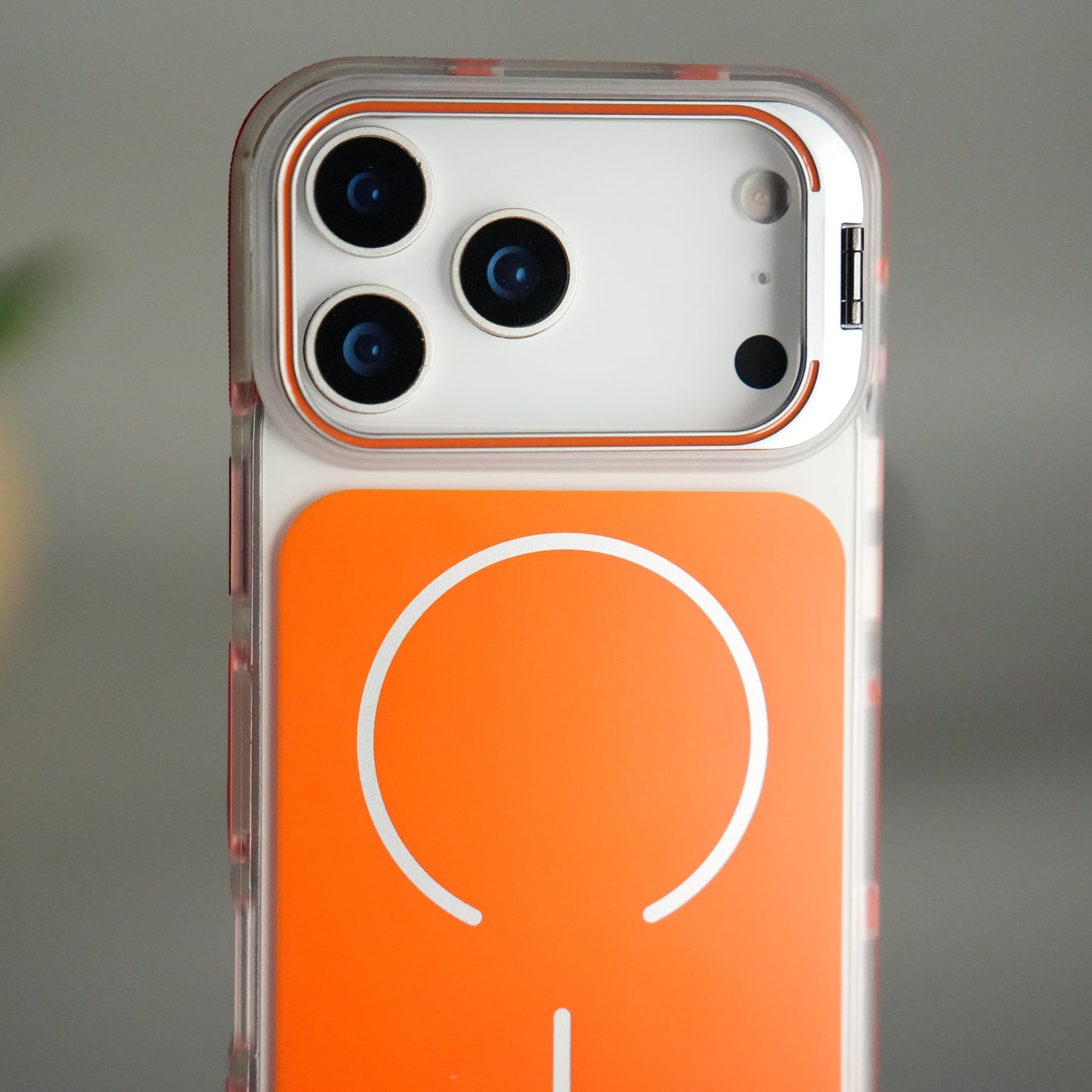 iPhone 17 Pro MagSafe Case with Metal Camera Stand | Slim & Shockproof Protection