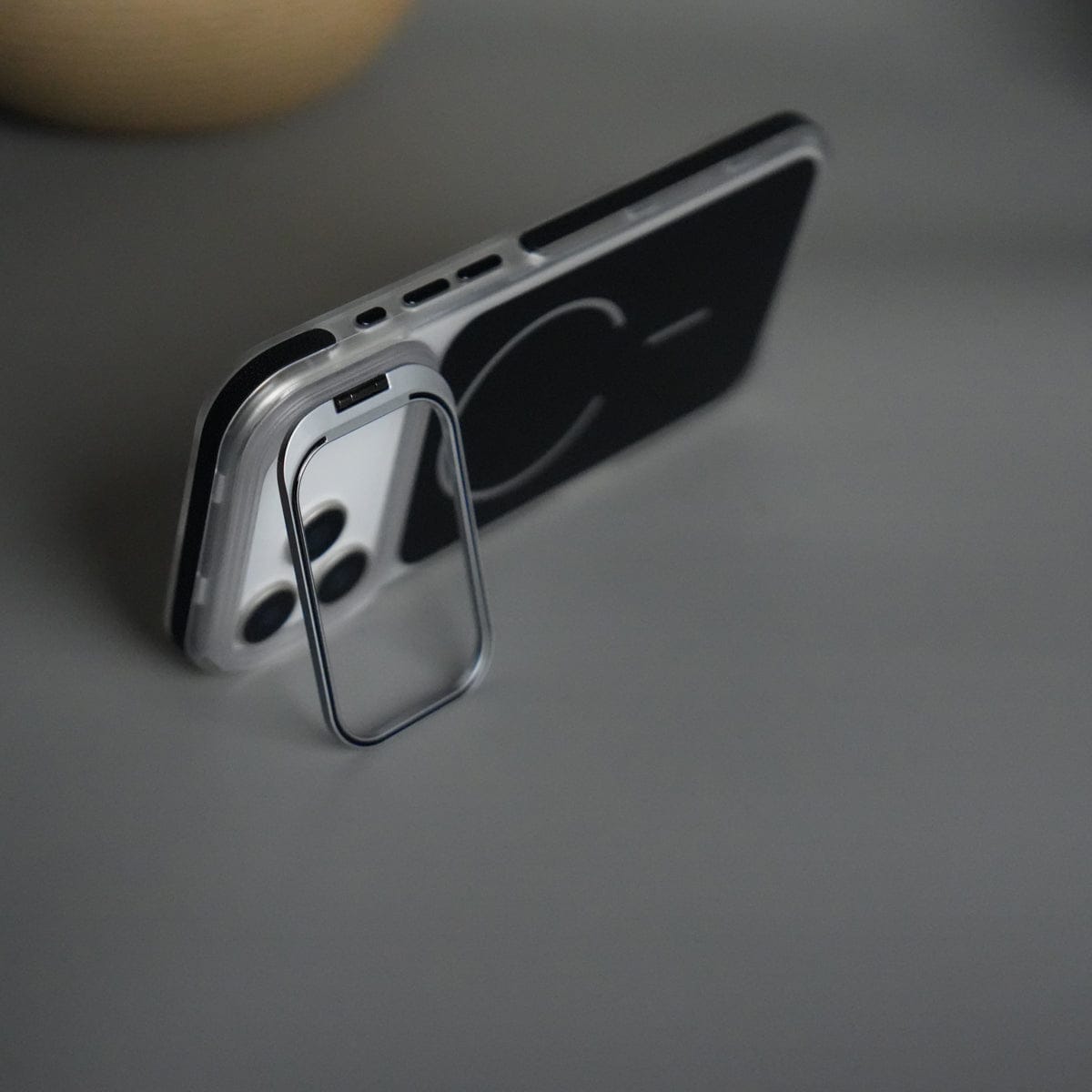 iPhone 17 Pro Max Matte Finish MagSafe Case with Ultra-Slim Metal Kickstand