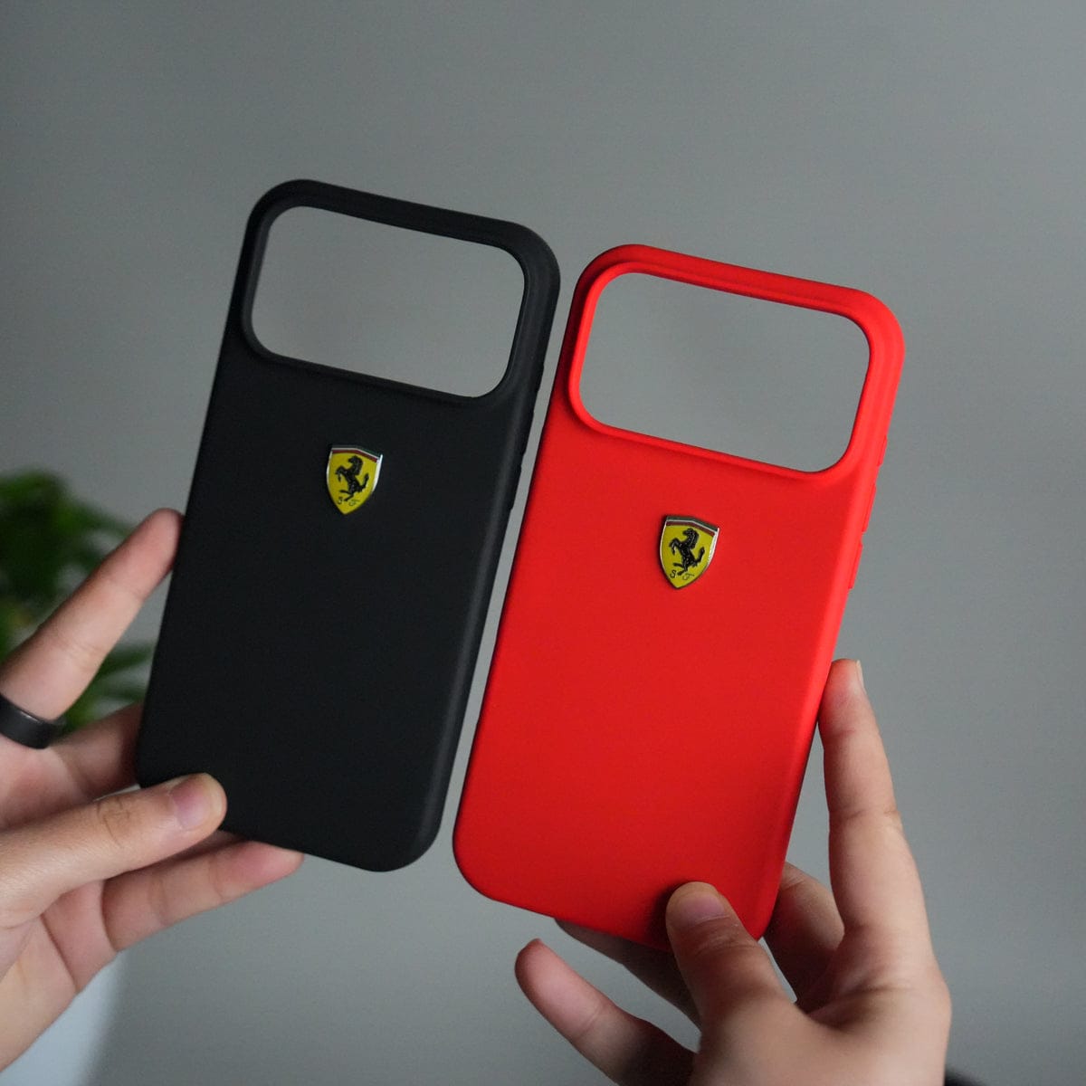 iPhone 17 Pro Max Sports Car Logo Liquid Silicone Case Cover