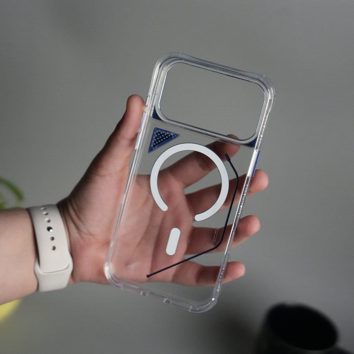 iPhone 17 Pro TechLine Transparent MagSafe Case with Metal Camera Bump Back Cover