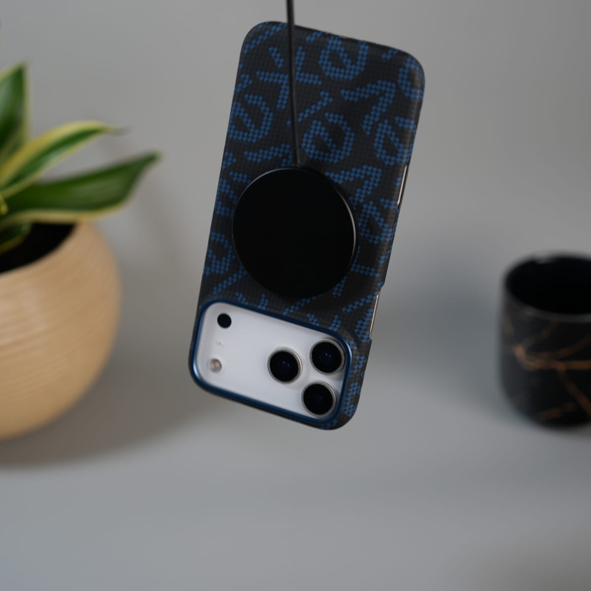 iPhone 17 Pro Ultra-Thin Carbon Fiber Texture Hard Pc MagSafe Case | Lightweight Back Cover