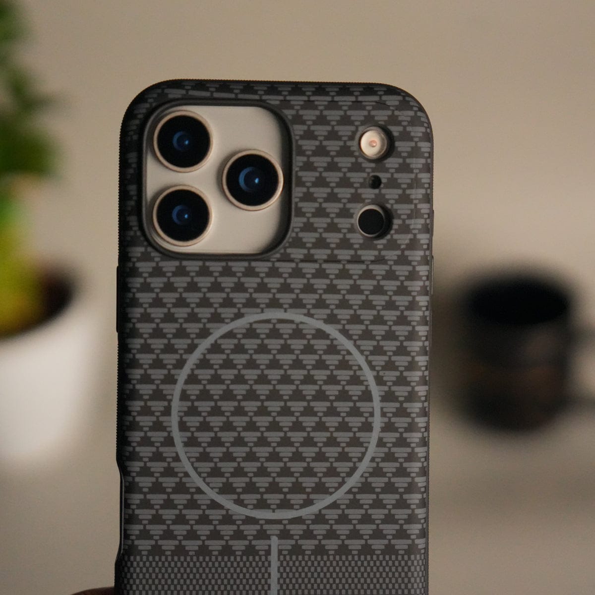iPhone 17 Pro Max Woven Pattern MagSafe Case for  | Textured Grip | Shockproof Protection