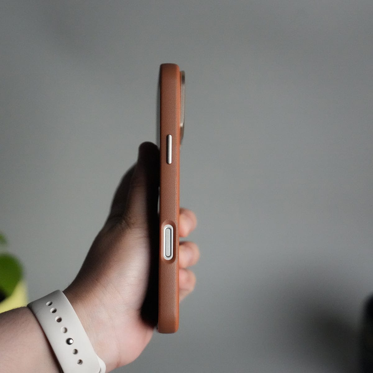 iPhone 17 Pro PU Leather Case with Metal Camera Frame
