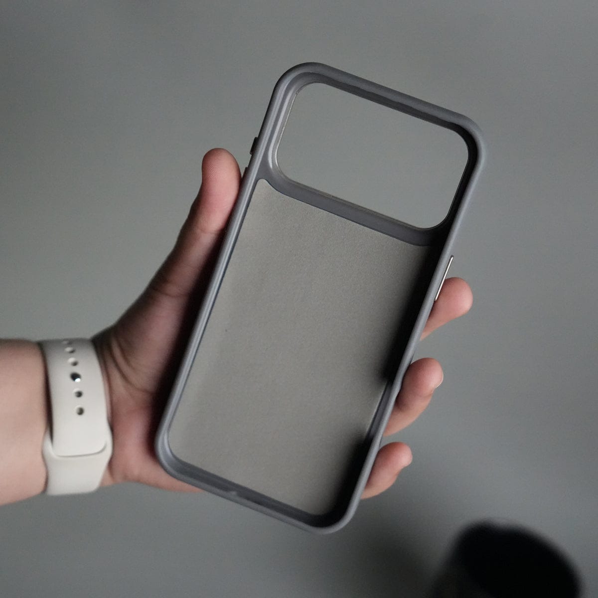 iPhone 17 Pro PU Leather Case with Metal Camera Frame