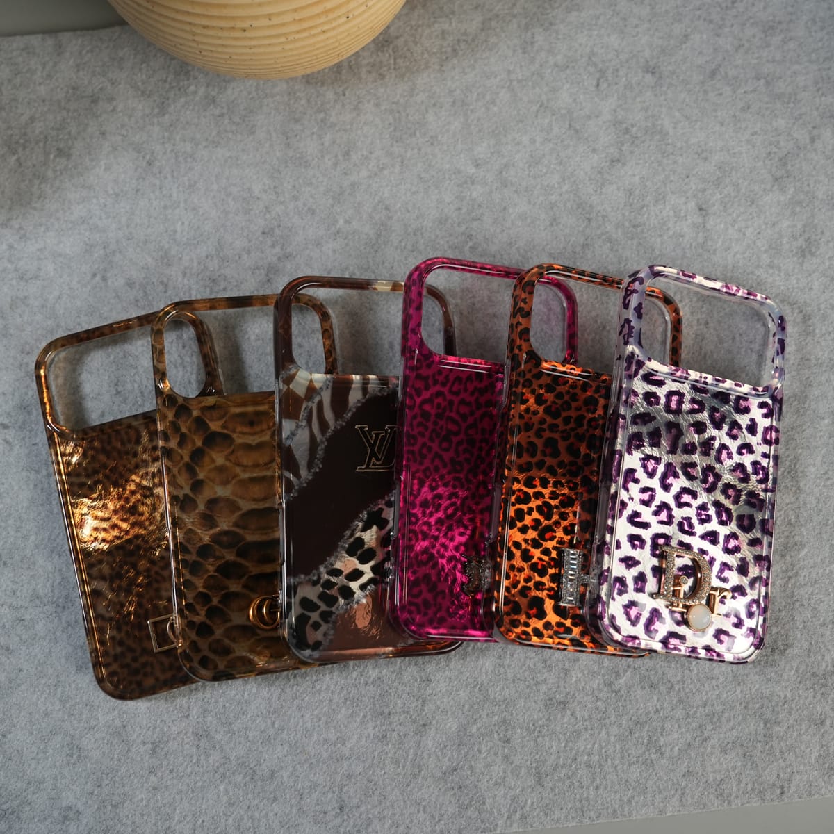 iPhone 17 Series Leopared Print Designer Fashion Case