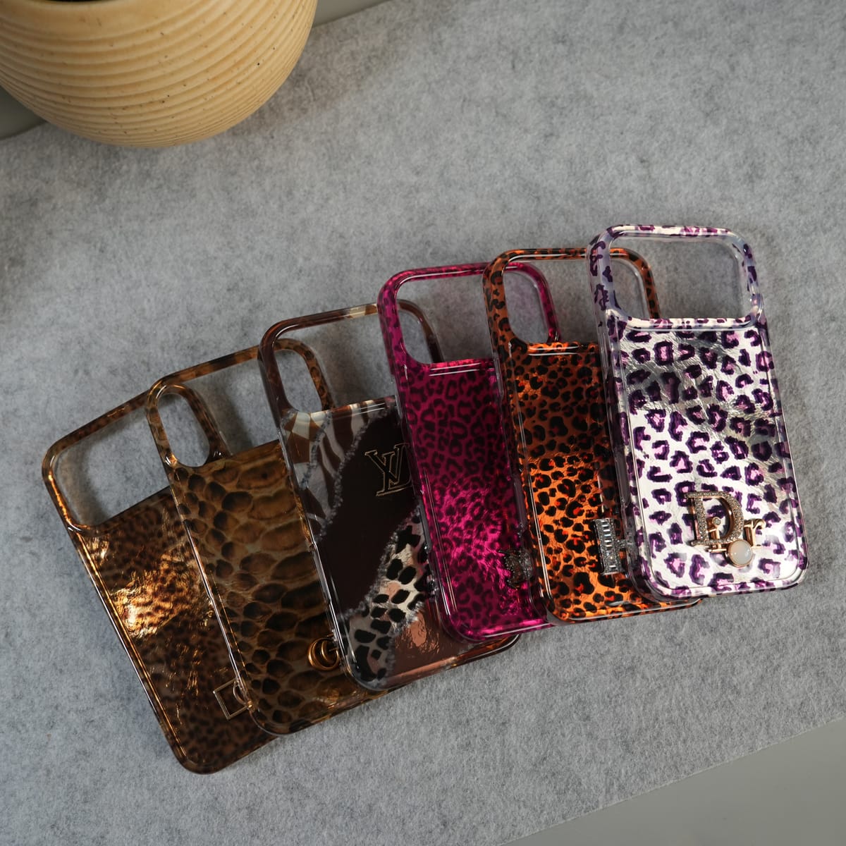 iPhone 17 Series Leopared Print Designer Fashion Case
