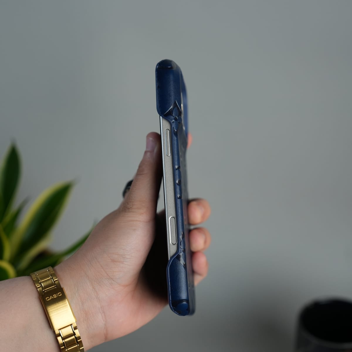 iPhone 17 Series Luxury Full PU Leather Designer Case Cover | DeepBlue