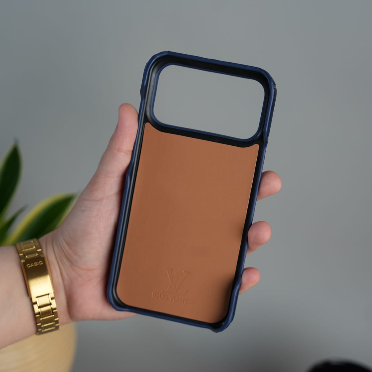 iPhone 17 Series Luxury Full PU Leather Designer Case Cover | DeepBlue