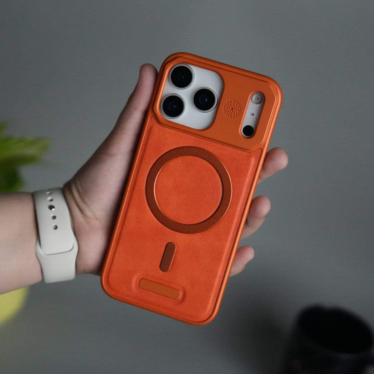 iPhone 17 Pro Max Cover Frameless PU Leather Case