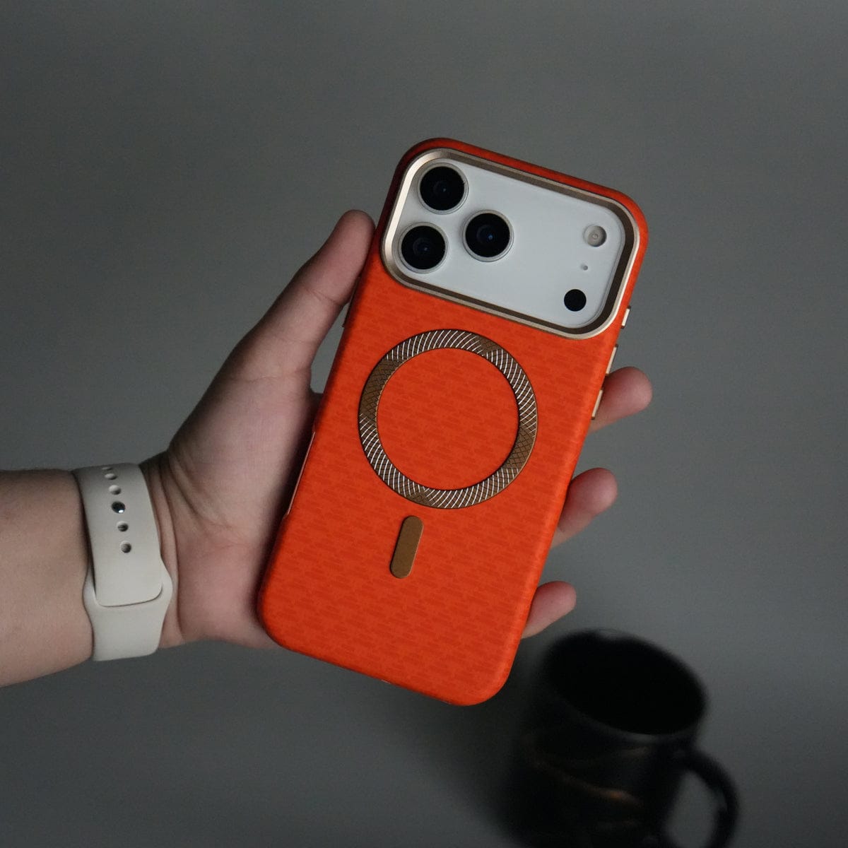 iPhone 17 Pro Max Elite Leather-Texture Case Cover