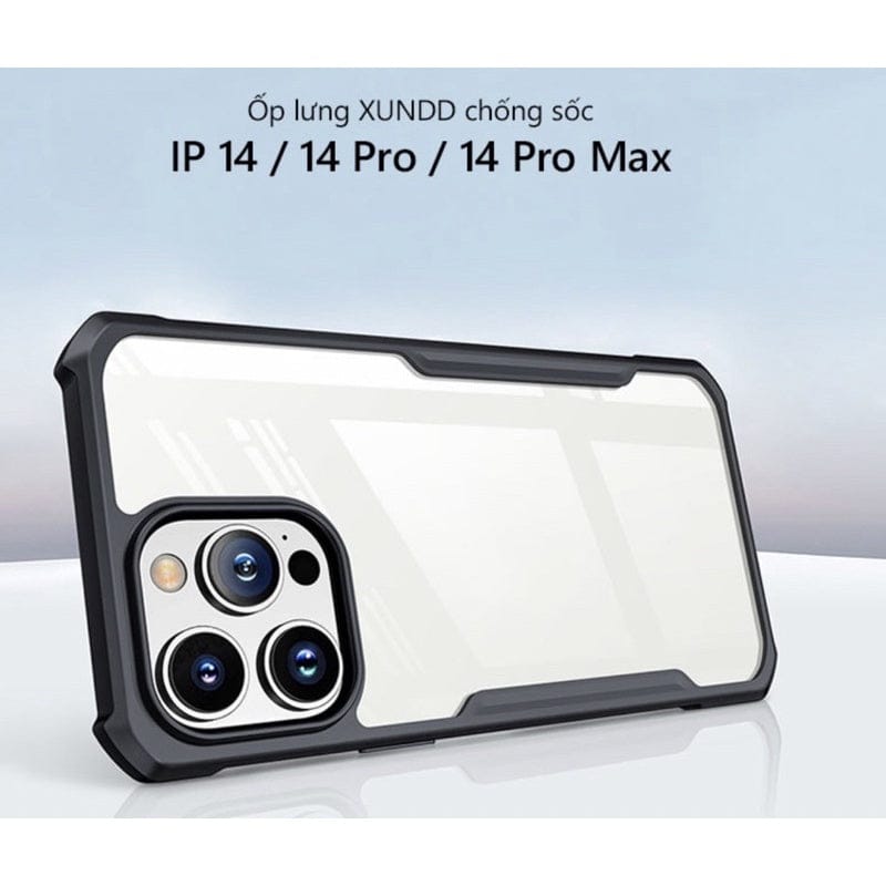 iPhone 14 Series Shockproof Airbags Bumper Transparent Back Case Cover