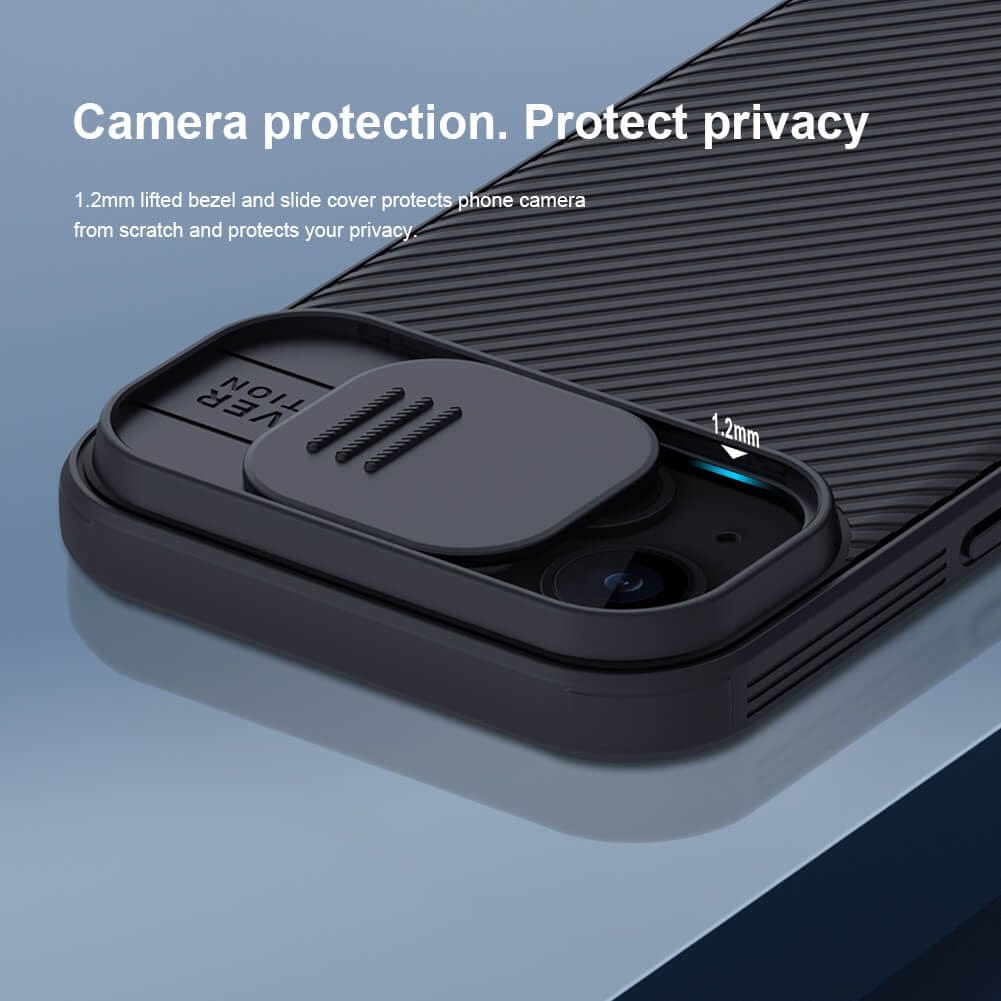iPhone 15 Plus Nillkin CamShield Pro Case Cover Black