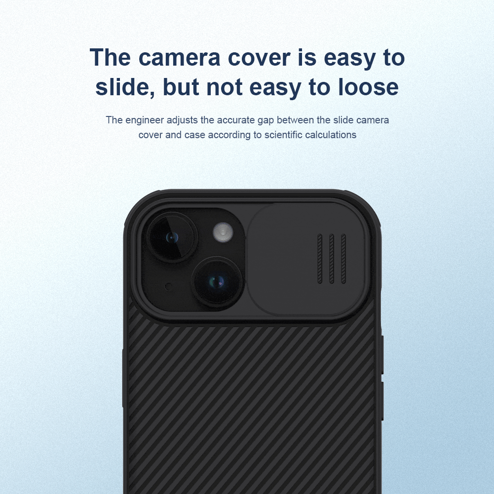 iPhone 15 Plus Nillkin CamShield Pro Case Cover Black
