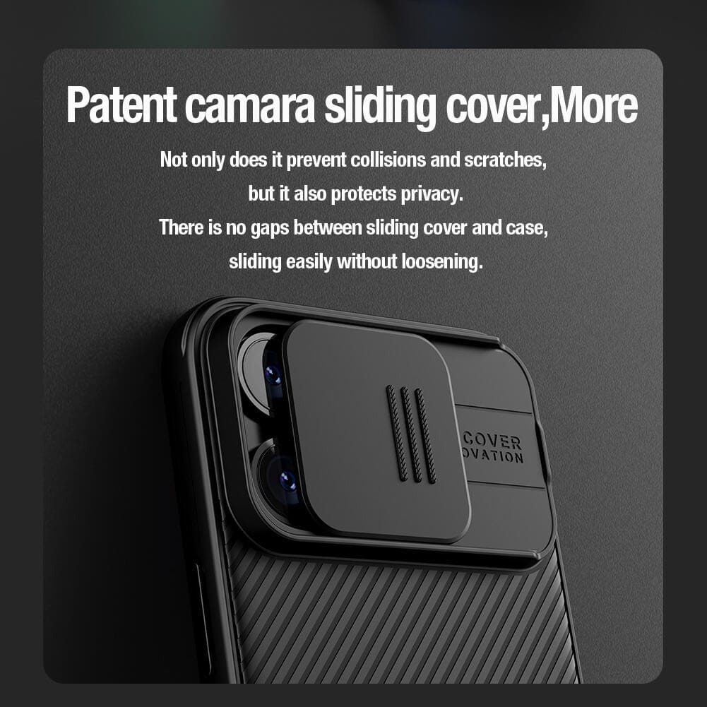 iPhone 15 Pro Nillkin CamShield Pro Case Cover Black