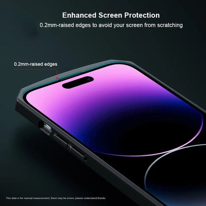 iPhone 16 Series Airbag Shockproof Cyber Series Bumper Shell Case Cover (Black)