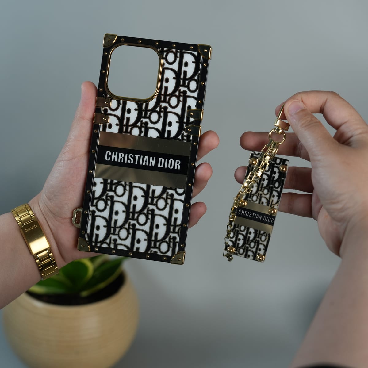 iPhone Luxury CD Trunk Case Cover With Chain