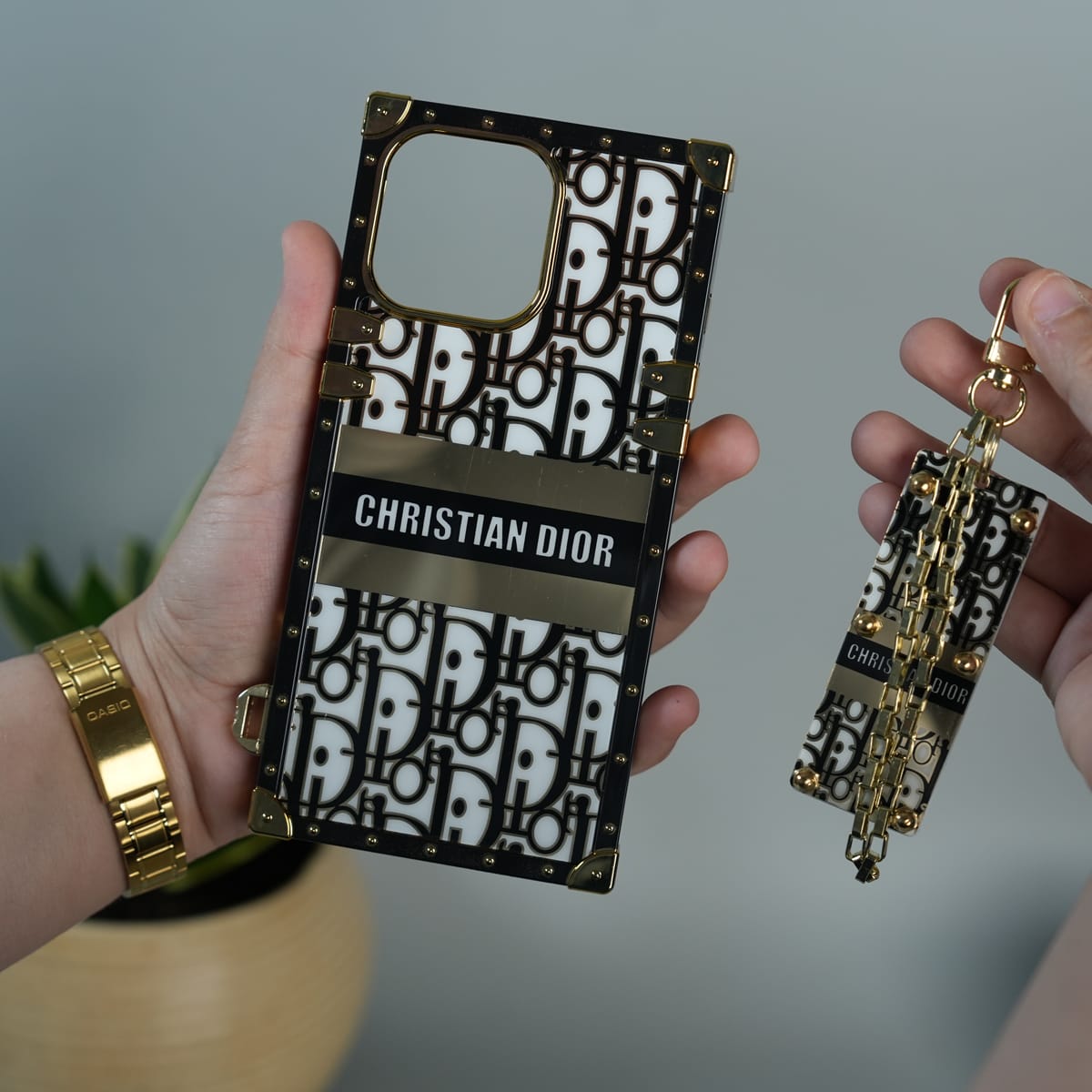 iPhone Luxury CD Trunk Case Cover With Chain