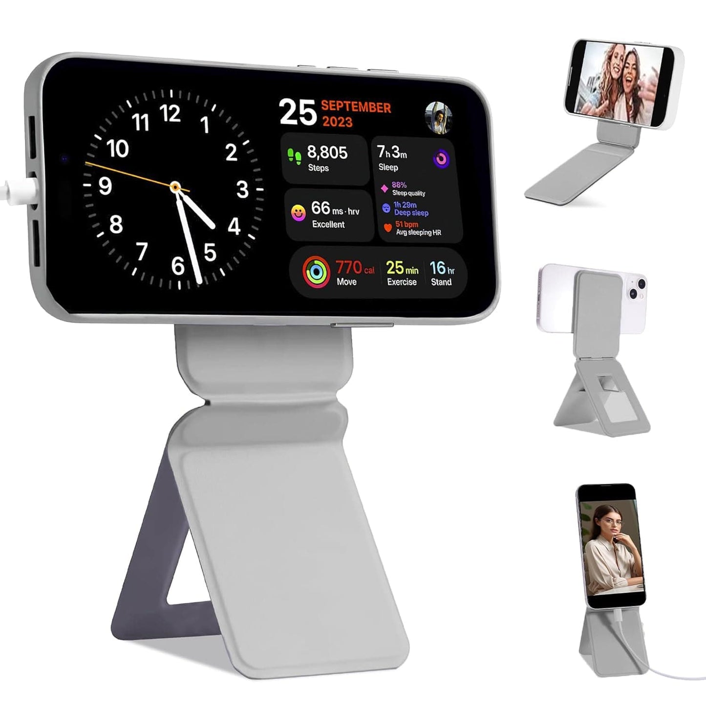 Strong Magnets MagSafe Tripod Phone Stand Pocket-Size Selfie Stick