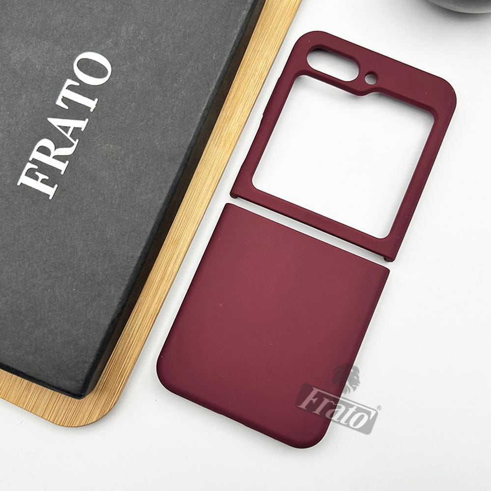 Samsung Galaxy Z Flip 5 Liquid Silicone Case Cover (Marsala)