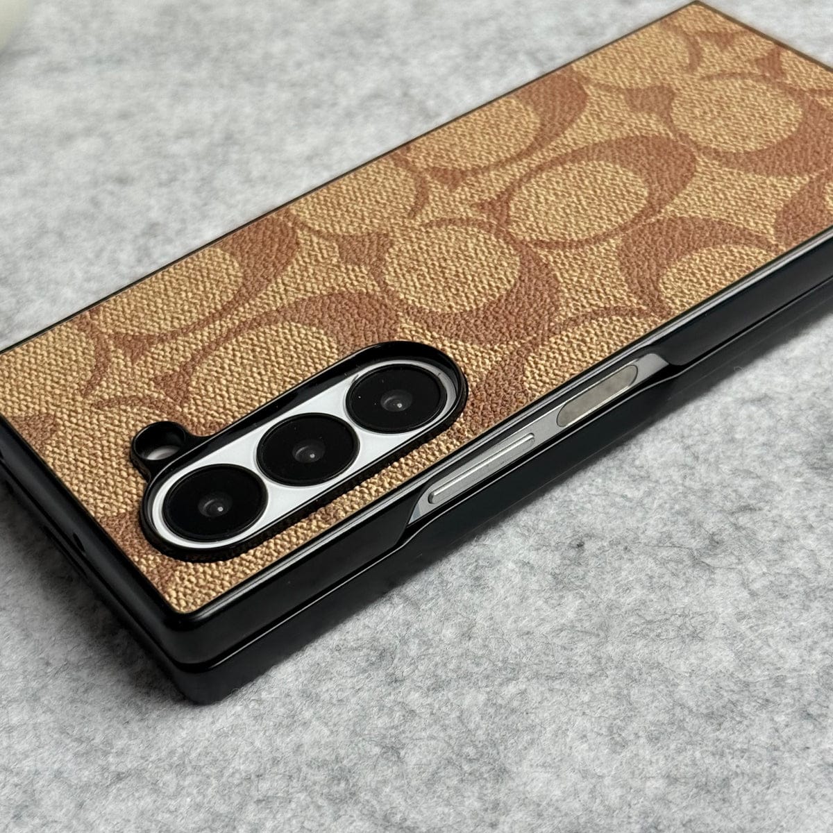 Samsung Galaxy Z Fold 5 Luxury CC Brand PU Leather Design Case Cover