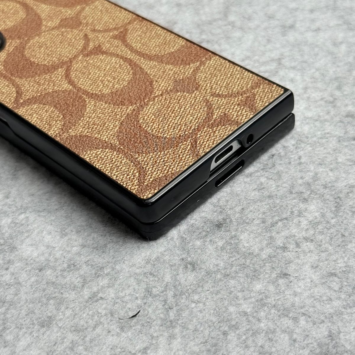 Samsung Galaxy Z Fold 5 Luxury CC Brand PU Leather Design Case Cover