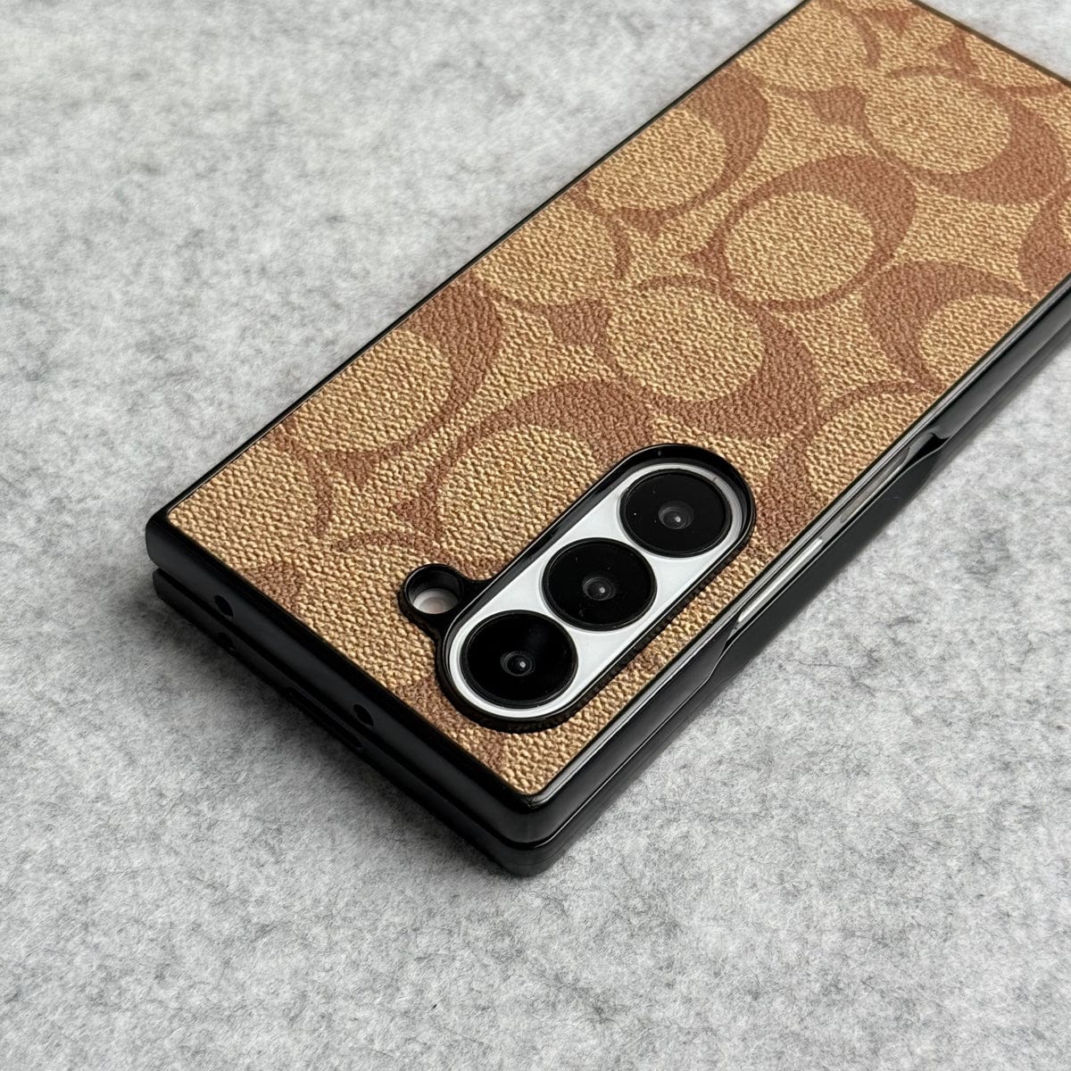 Samsung Galaxy Z Fold 5 Luxury CC Brand PU Leather Design Case Cover