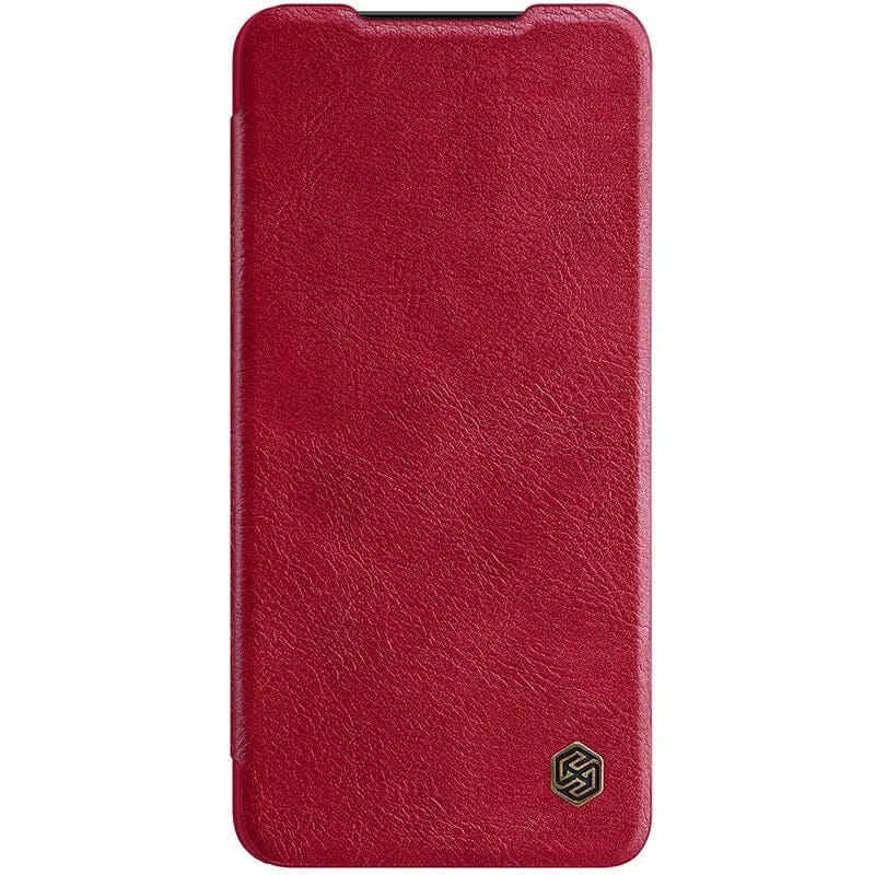 Samsung Galaxy S22 Ultra Camera Protection QIN Leather Flip Case Red