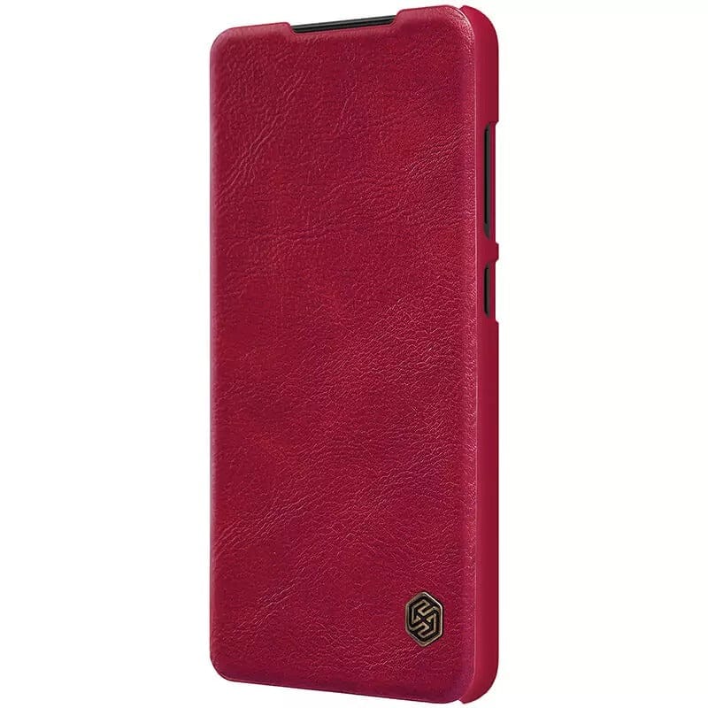 Samsung Galaxy S22 Ultra Camera Protection QIN Leather Flip Case Red