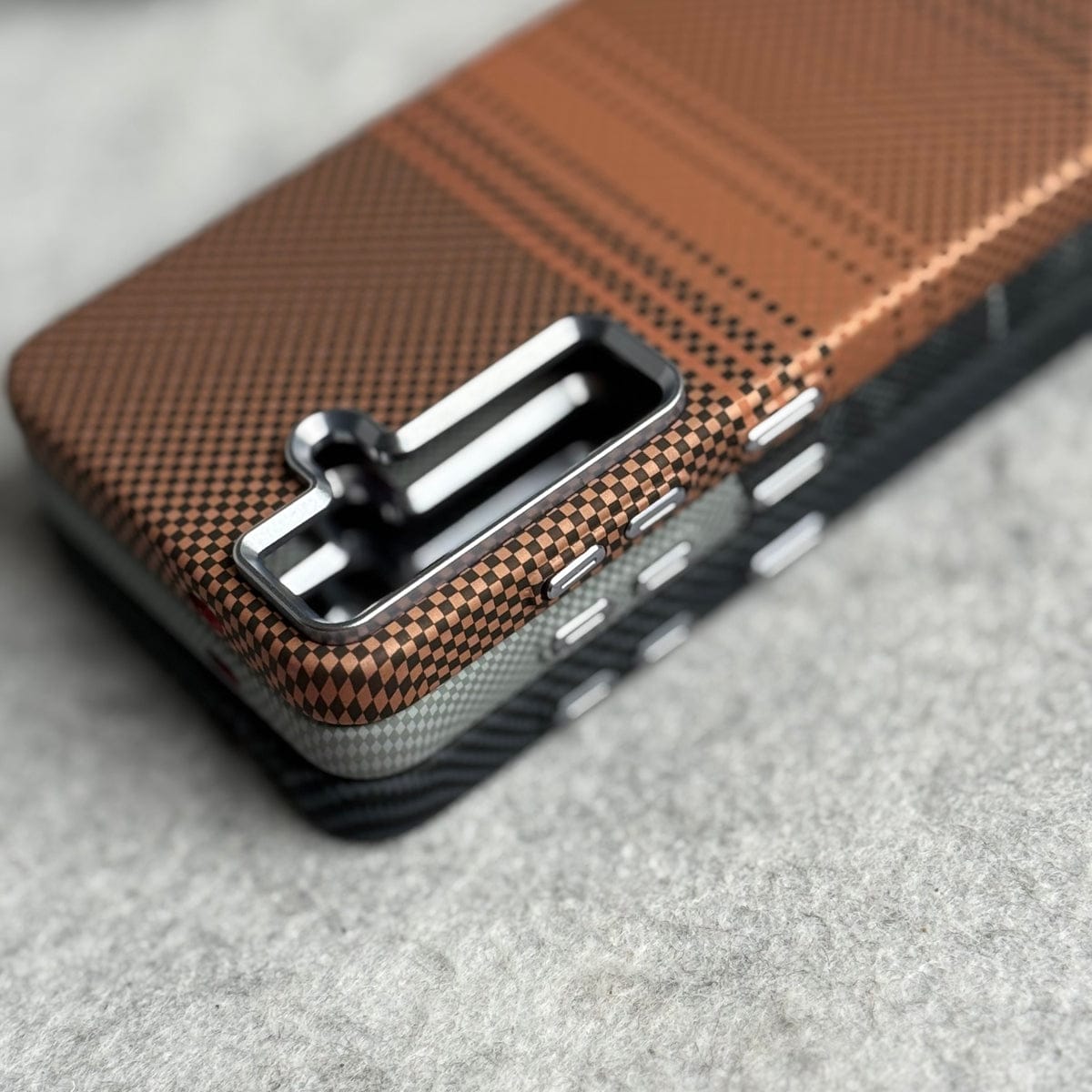 Samsung Galaxy S25 Carbon Fiber Texture Aramid Design Hard Pc MagSafe Case Cover