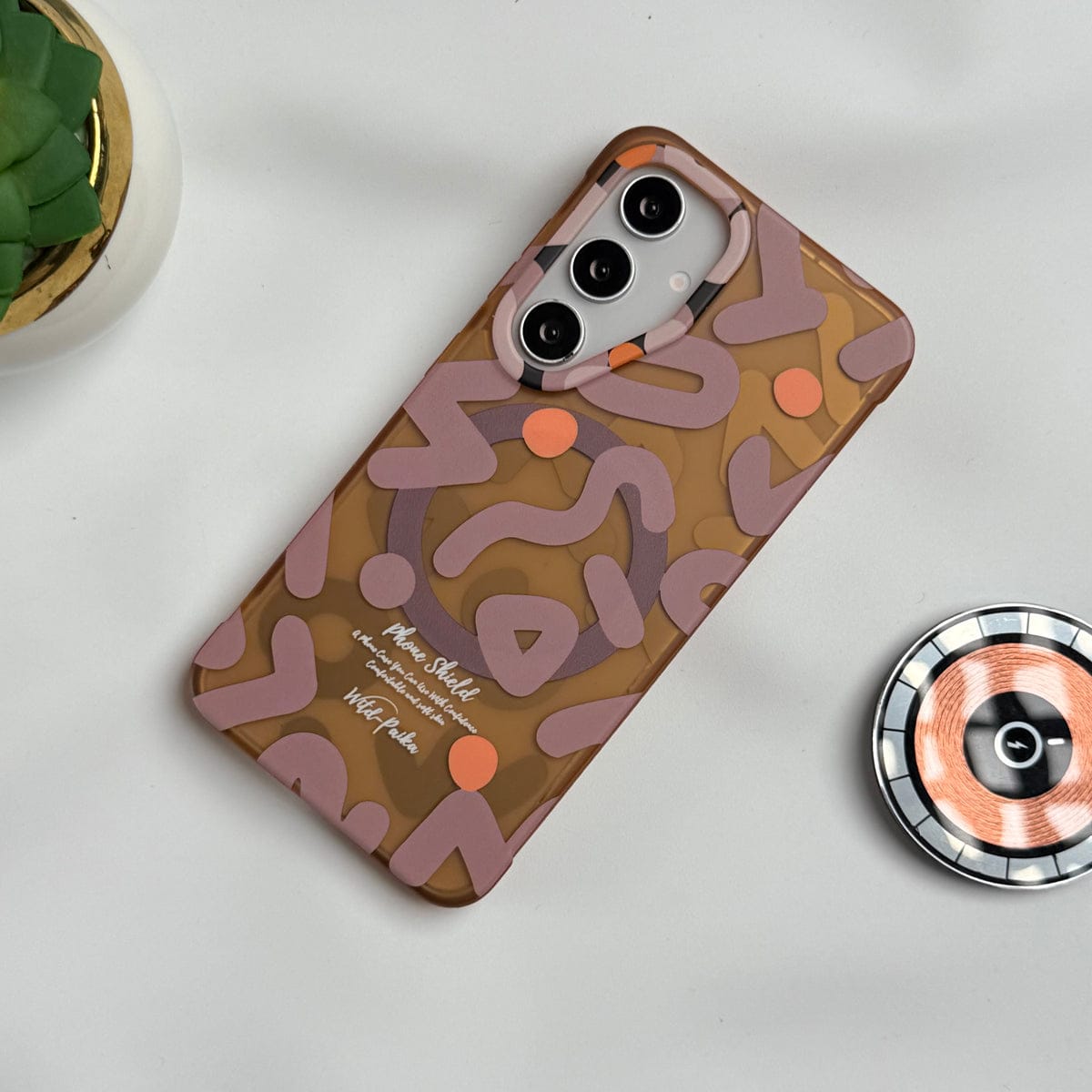 Samsung Galaxy S24 Geometric Graffiti Shockproof MagSafe Case Cover
