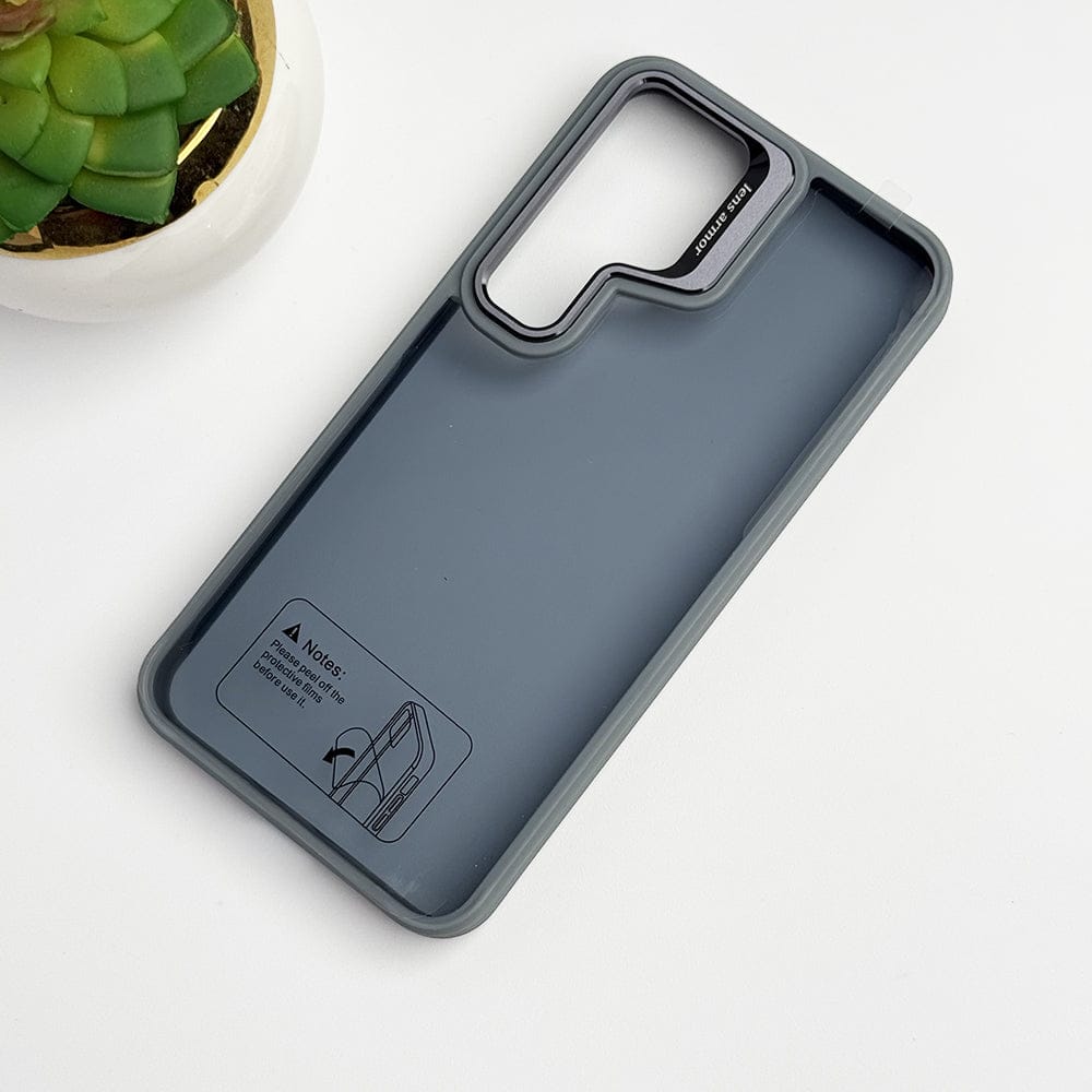 SamSung Galaxy S24 Plus Acrylic Shield Shockproof Case With Metal Camera Ring