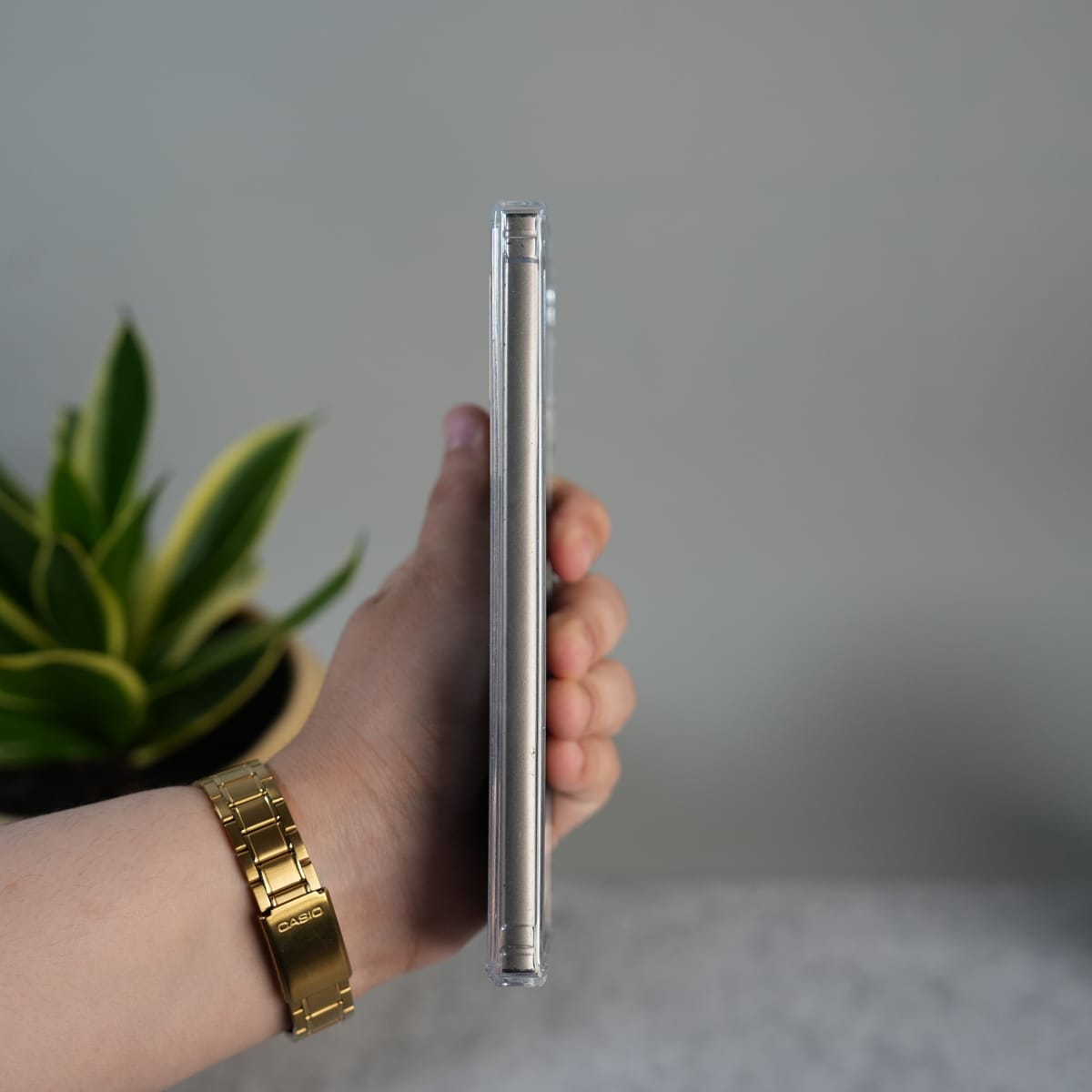 Galaxy S24 Ultra Clear MagSafe Case | Transparent Cover with Metal Grille Design