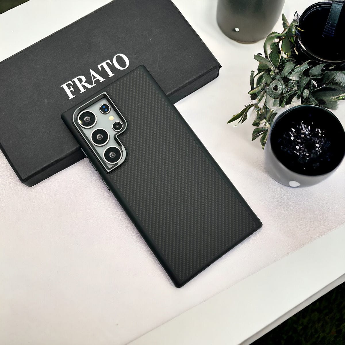 Samsung Galaxy S24 Ultra Premium Carbon Fiber Texture Case Cover