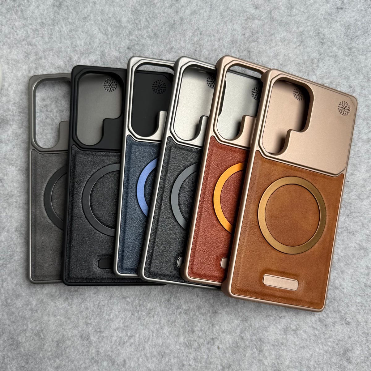 Galaxy S24 Ultra Cover Frameless PU Leather Case