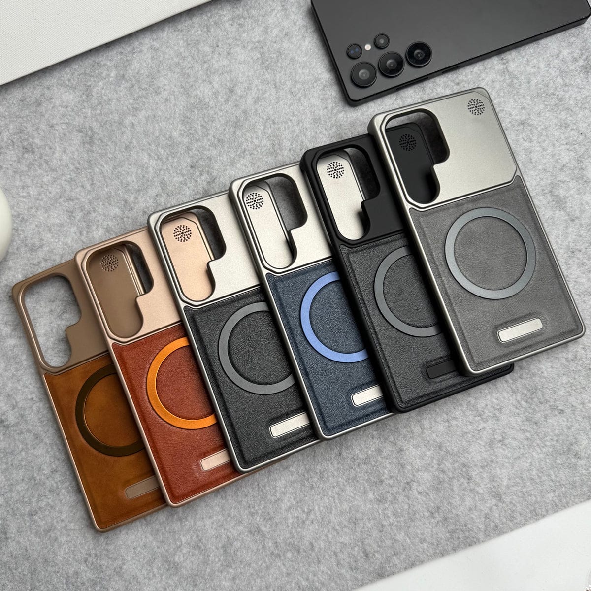 Galaxy S25 Ultra Cover Frameless PU Leather Case