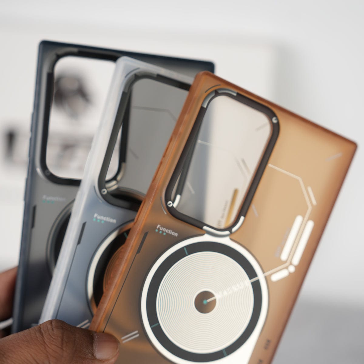 Galaxy S24 Ultra Magsafe Matte Futuristic Design Magnetic MagSafe Charging Case