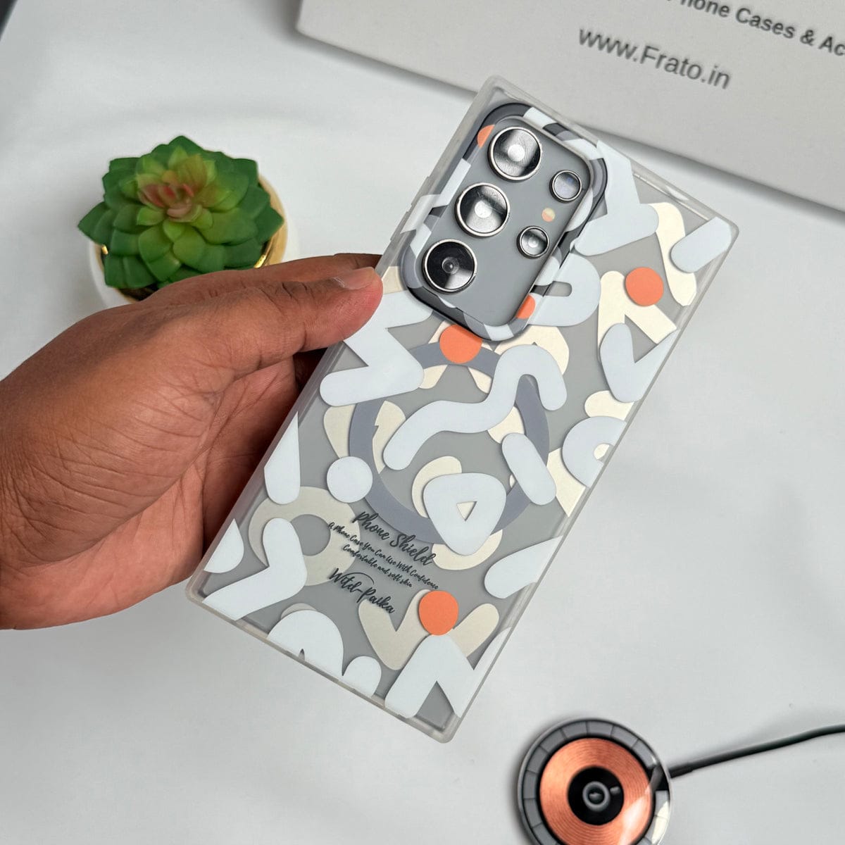 Samsung Galaxy S24 Ultra Geometric Graffiti Shockproof MagSafe Case Cover