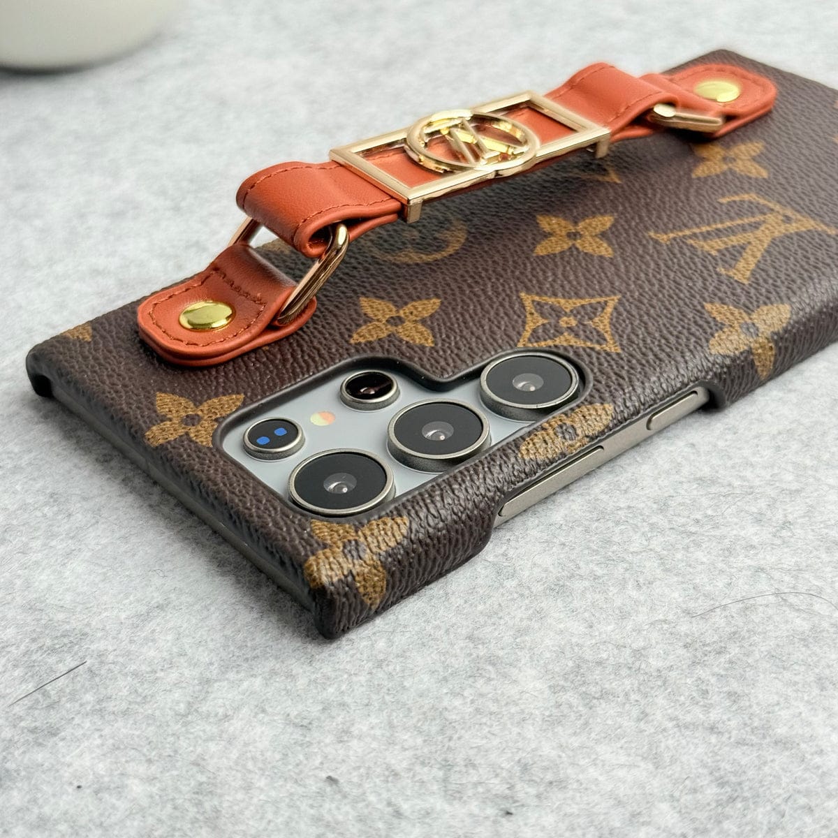 Samsung Galaxy S26 Ultra Luxury Brand Strap Holder Cover
