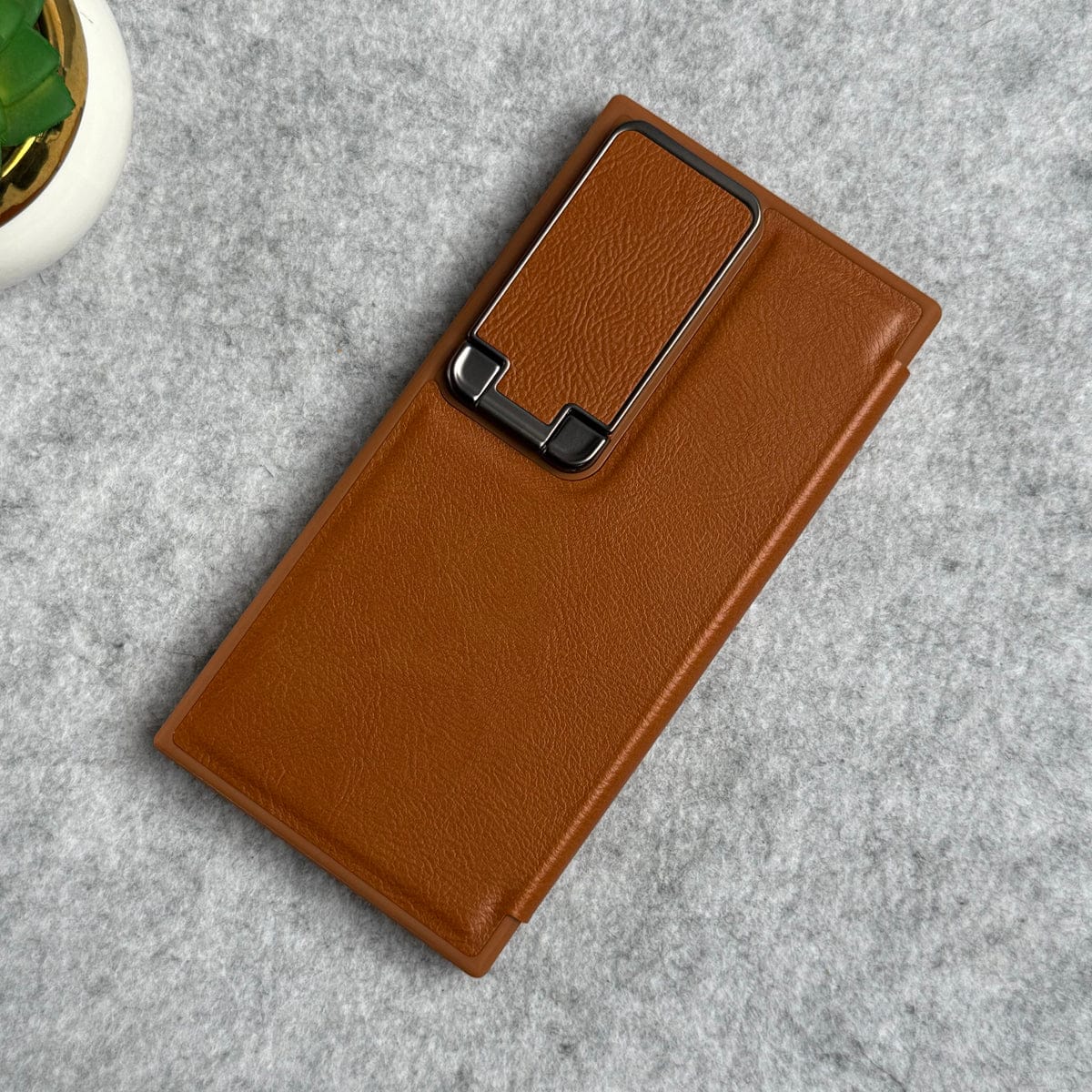 Samsung Galaxy Ultra Series Flip Case With Metal Camera Stand