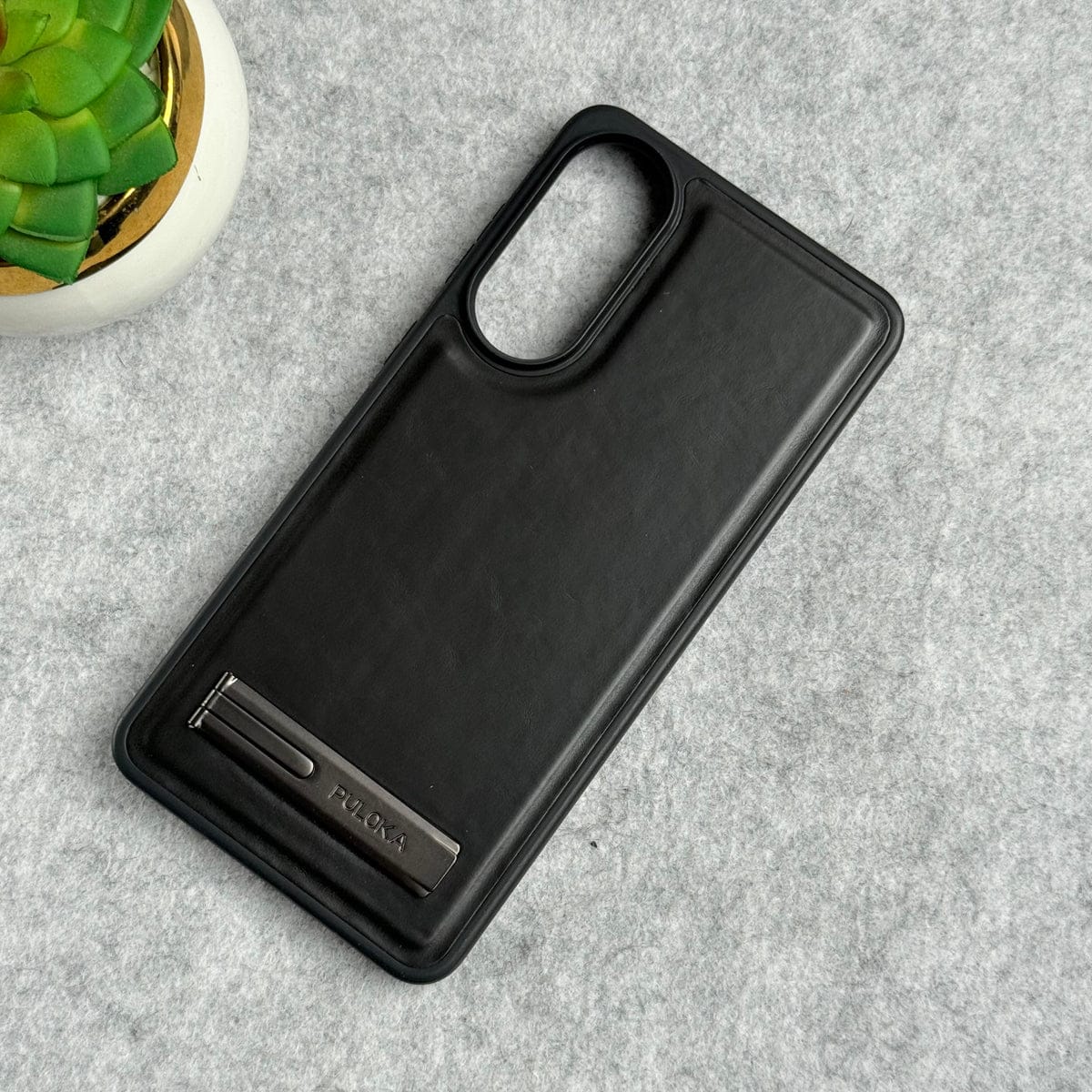Samsung Galaxy S25 Edge PU Leather Inbuilt Stand Case Cover