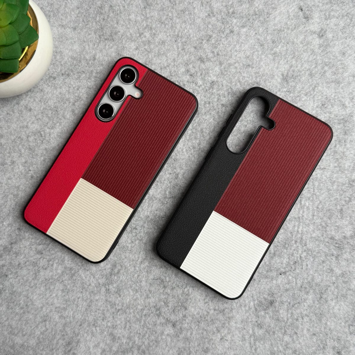 Galaxy S25 Classic Three Colors Shade Case Cover