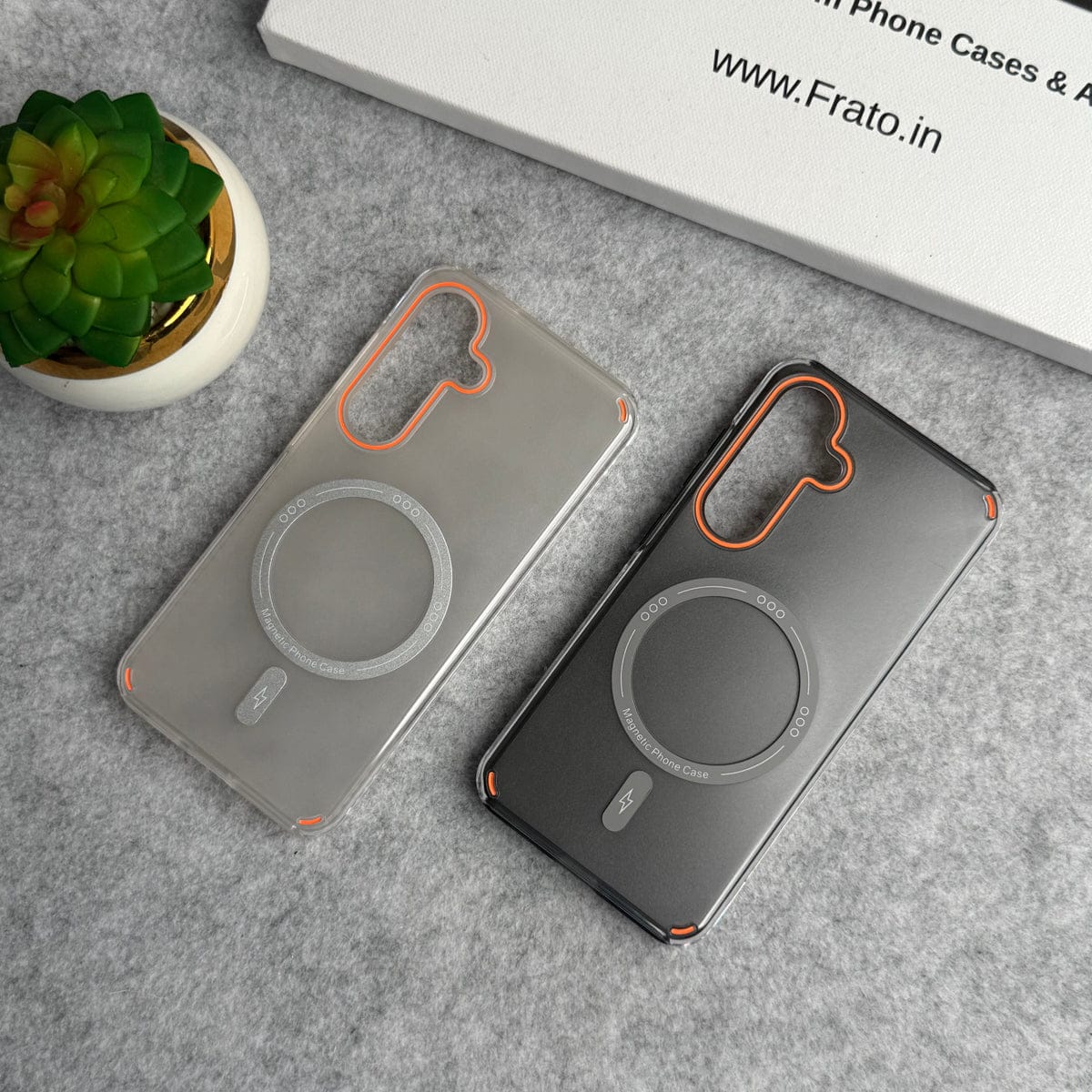Samsung Galaxy S24 Metallic Shine Armor Double Layer MagSafe Cover