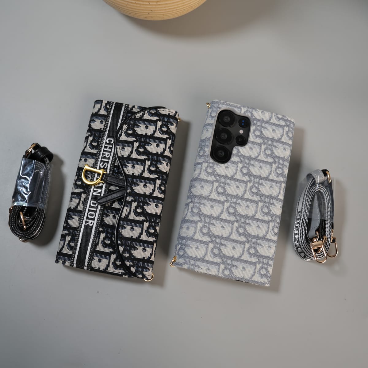 Galaxy S25 Ultra luxury Brand CD Card Wallet Sling Case Cover