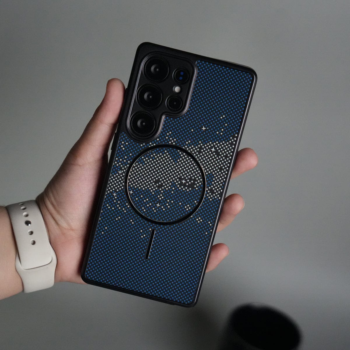 Galaxy S25 Ultra Carbon Design Mag Ring Case Slim Protective Cover