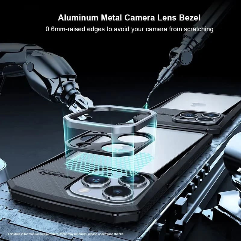 Galaxy S Series Airbag Shockproof Cyber Series Bumper Shell Case Cover (Black)